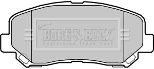 BORG & BECK stabdžių trinkelių rinkinys, diskinis stabdys BBP2355